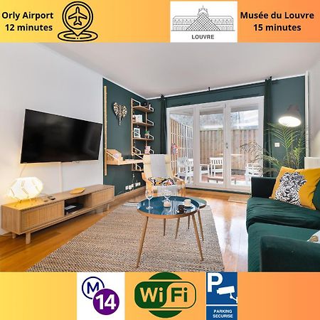 Apartmán Cosy'N Paris - Parking Secure - Metro 14 - Wifi - Terrace - Premium Bedding Gentilly Exteriér fotografie